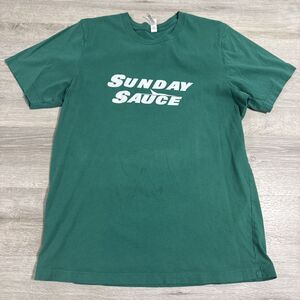 Sunday Sauce Gardner Shirt New York Jets Men’s Large Green Barstool Sports Tee